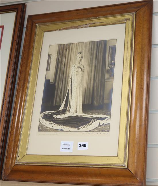Princess Alice, Countess of Athlone (183-1981). A signed black and white photograph, by Speaight, 157, New Bond Street, London, inscrib